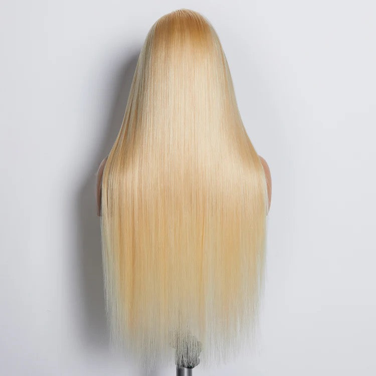 150% Density 13x4 pre plucked lace frontal wig #613
