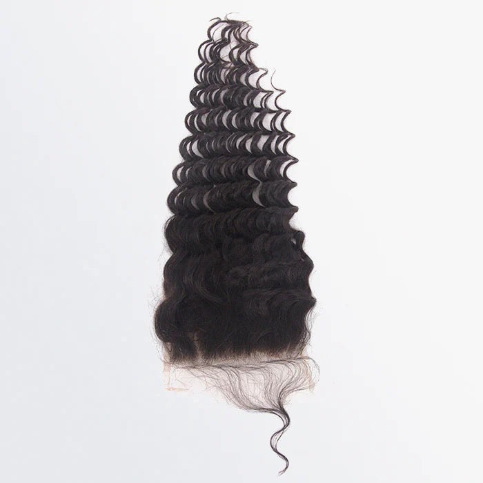 5x5 Deep Wavy Free Parted Lace Closure