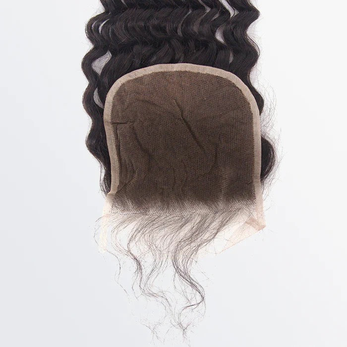 5x5 Deep Wavy Free Parted Lace Closure