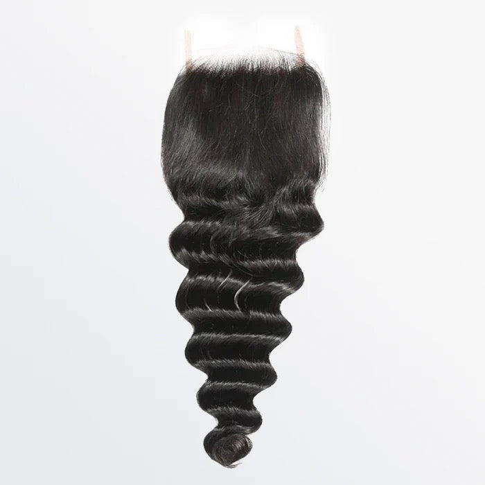 4x4 Loose Deep Wave Free Parted Lace Closure