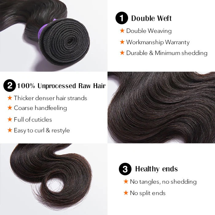 Raw Body Wavy Bundles