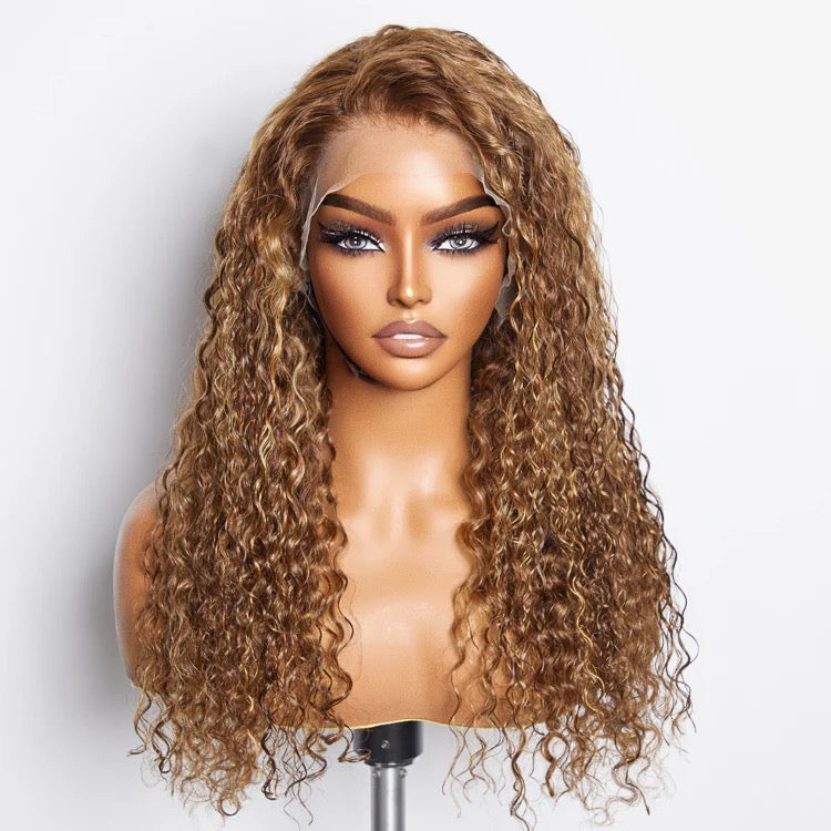 150% Density 13x4 Water wave Frontal Wig