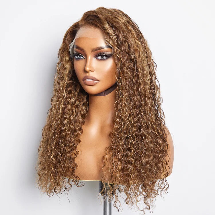 150% Density 13x4 Water wave Frontal Wig