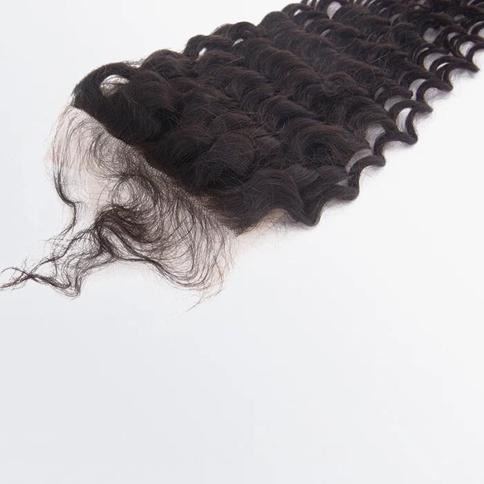 5x5 Deep Curly Free Parted Lace Closure